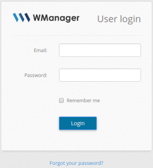 WManager - Login